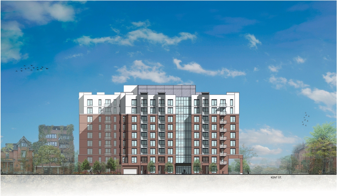 Rendering of building from page 47 of the file '2023-09-28 - Design Brief - D02-02-23-0020 (2)'