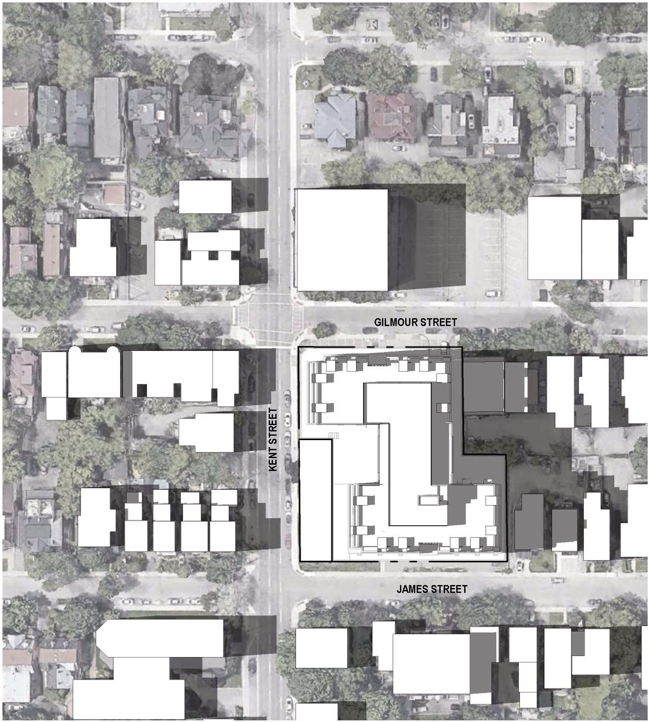 Construction site plan for project from page 60 of the file '2023-09-28 - Design Brief - D02-02-23-0020 (2)'