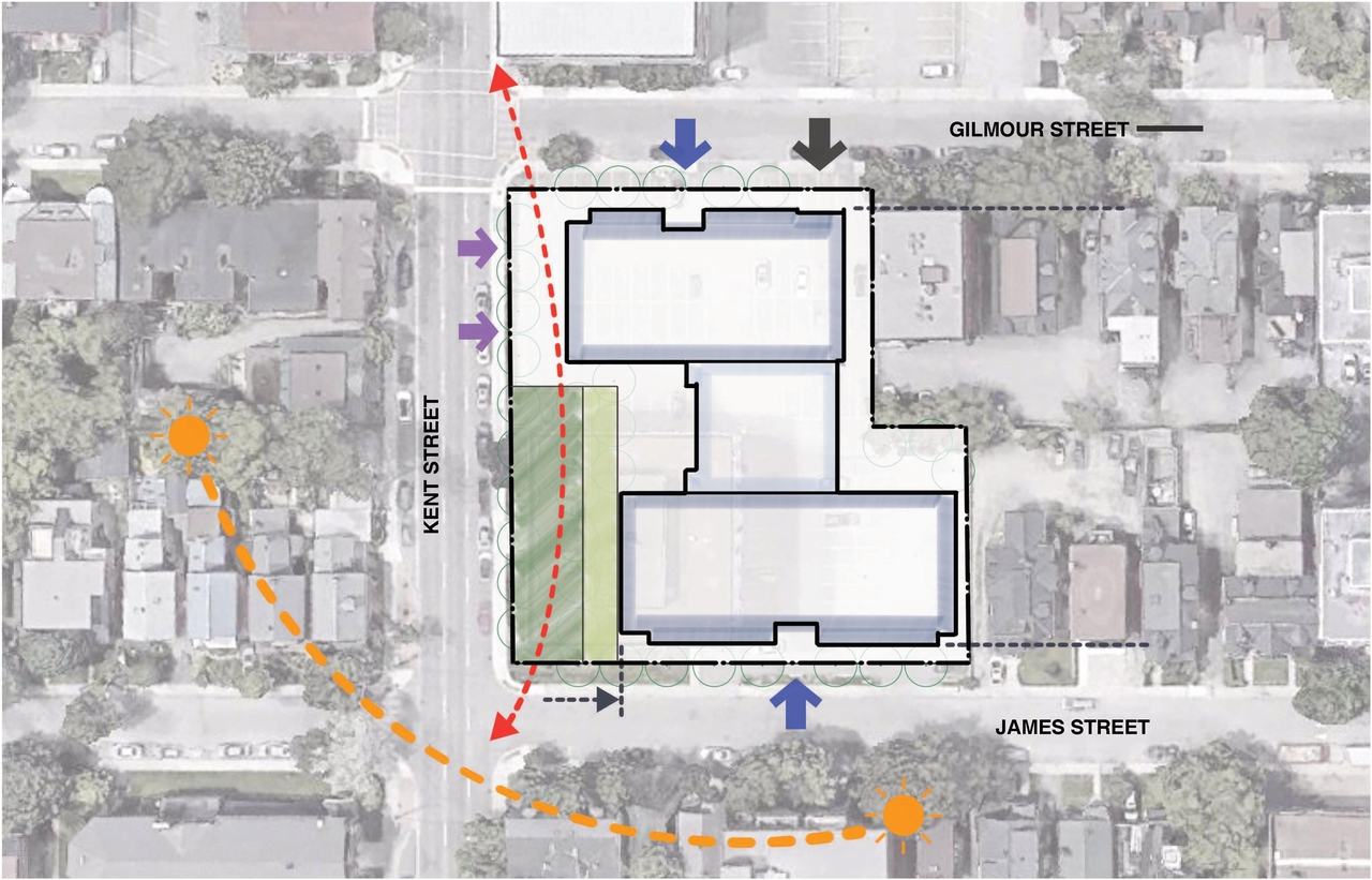Construction site plan for project from page 23 of the file '2023-09-28 - Design Brief - D02-02-23-0020'