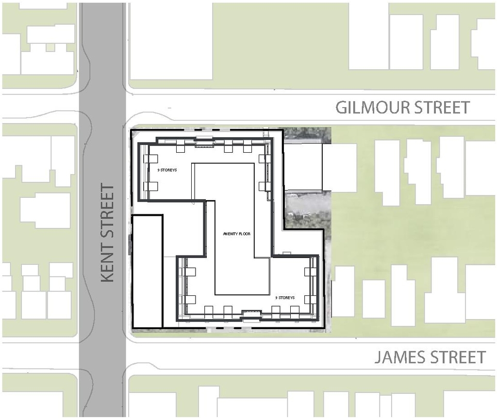 Construction site plan for project from page 11 of the file '2023-03-22 - Design Brief - D02-02-23-0020'