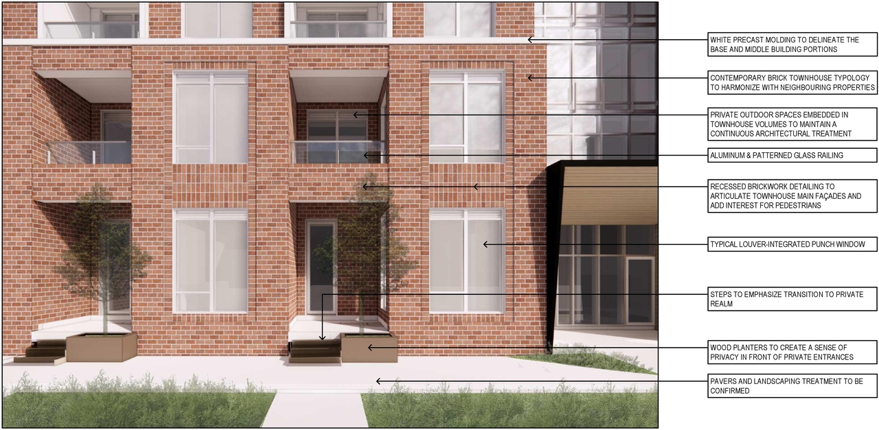Rendering of building from page 31 of the file '2023-03-22 - Design Brief - D02-02-23-0020'
