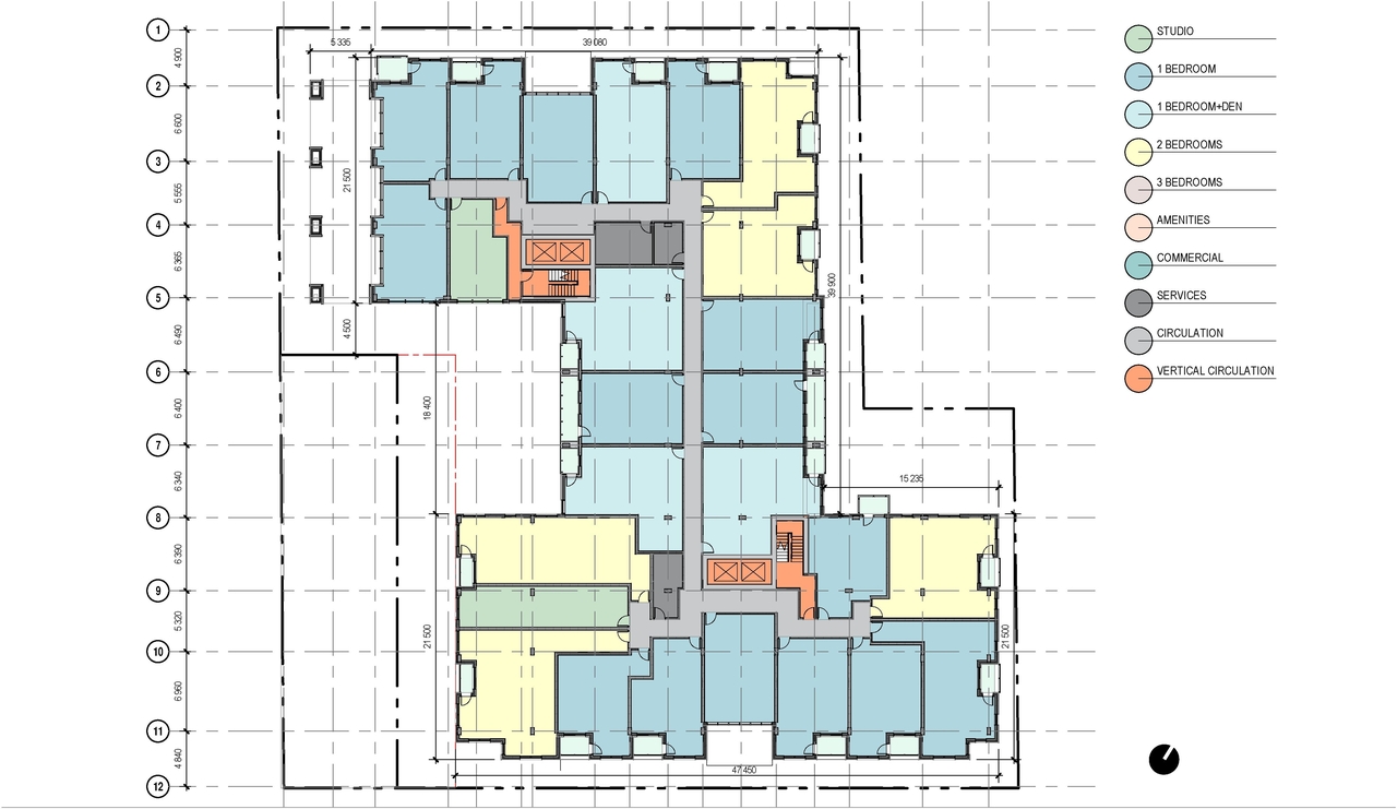 Floor plan for project from page 40 of the file '2023-03-22 - Design Brief - D02-02-23-0020'