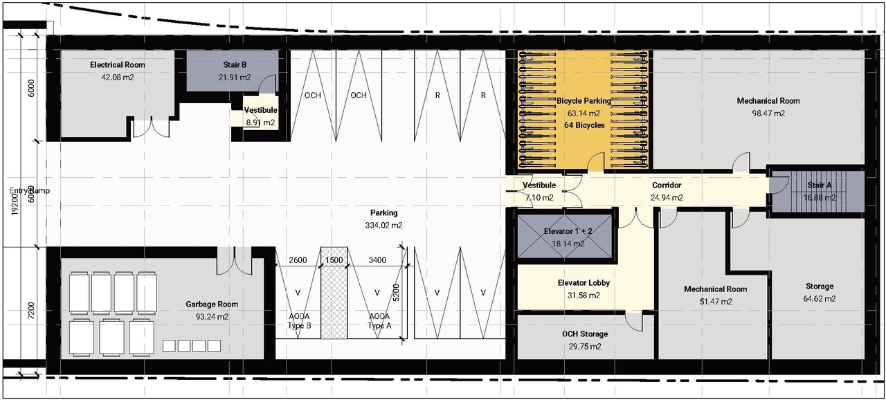 Floor plan for project from page 12 of the file '2023-03-28 - Urban Design Brief - D02-02-23-0022'