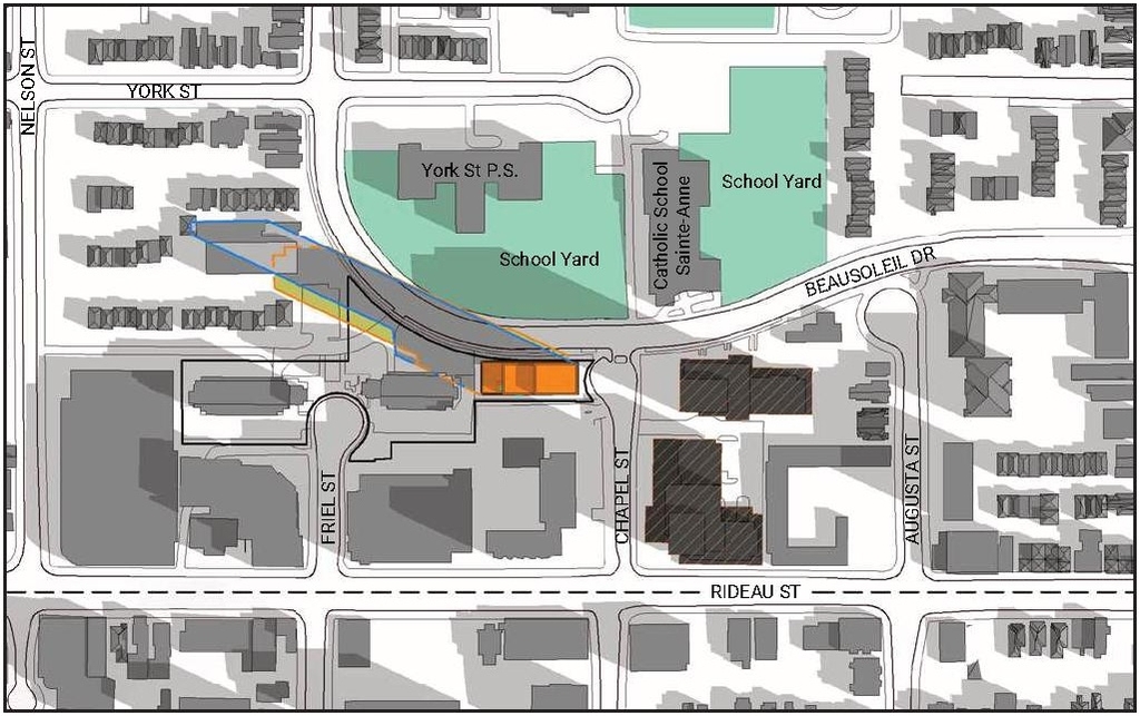 Construction site plan for project from page 21 of the file '2023-03-28 - Urban Design Brief - D02-02-23-0022'