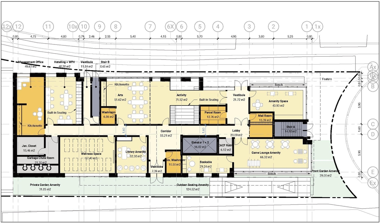 Floor plan for project from page 27 of the file '2023-03-28 - Urban Design Brief - D02-02-23-0022'