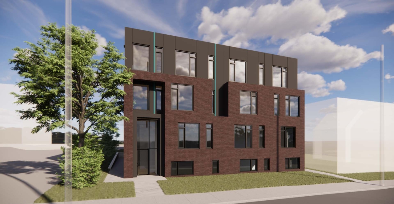 Rendering of building from page 1 of the file '2023-04-03 - Renderings - D02-02-23-0024'
