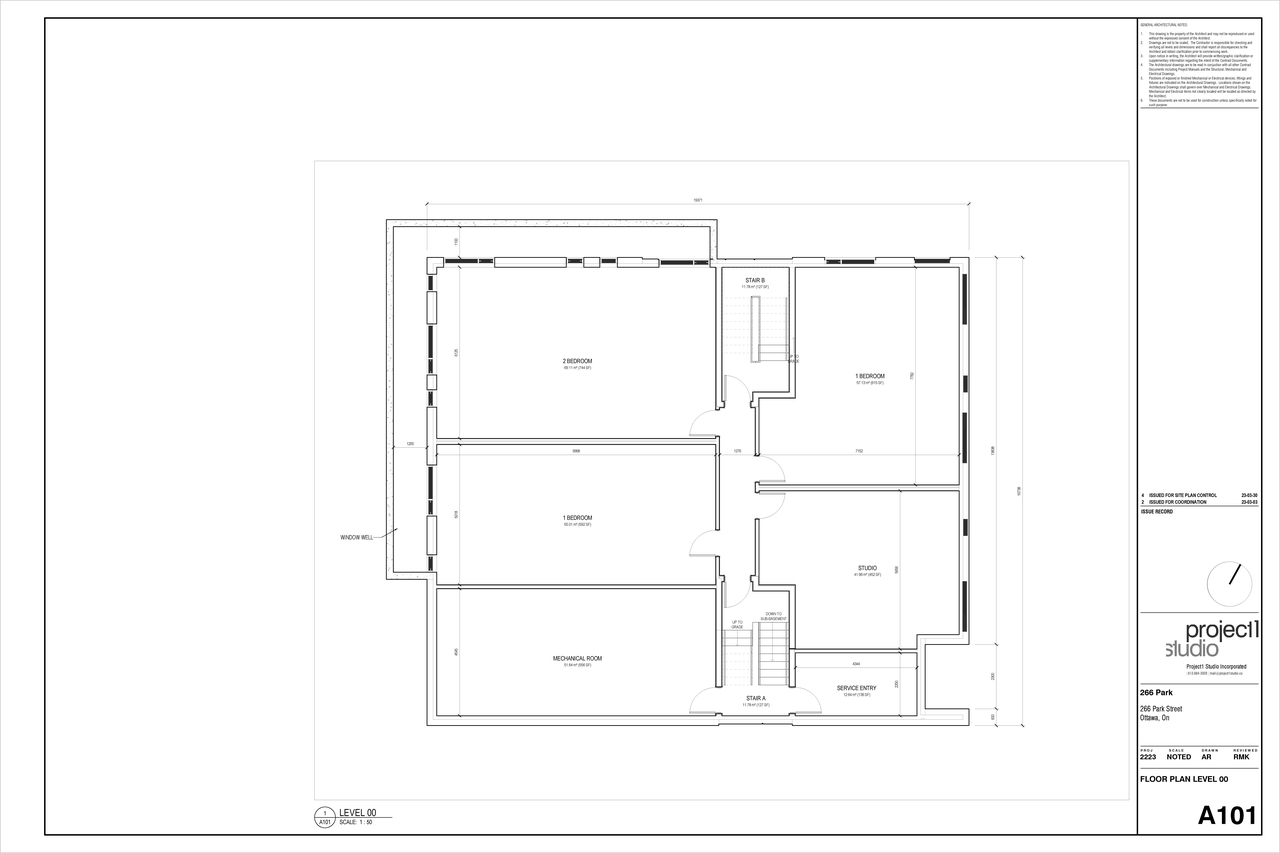 Floor plan for project from page 1 of the file '2023-04-03 - Floor Plans - D02-02-23-0024'