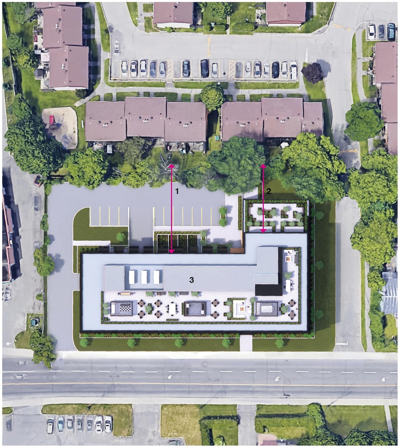 Construction site plan for project from page 10 of the file '2023-05-01 - Design Brief - D02-02-23-0031'