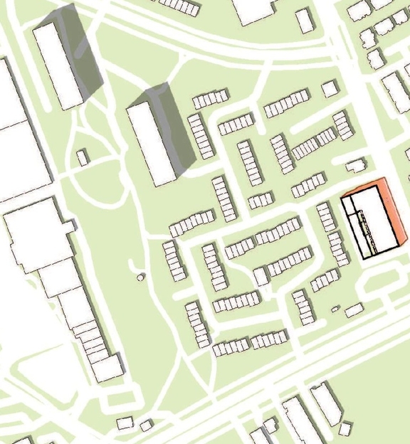 Construction site plan for project from page 27 of the file '2023-05-01 - Design Brief - D02-02-23-0031'