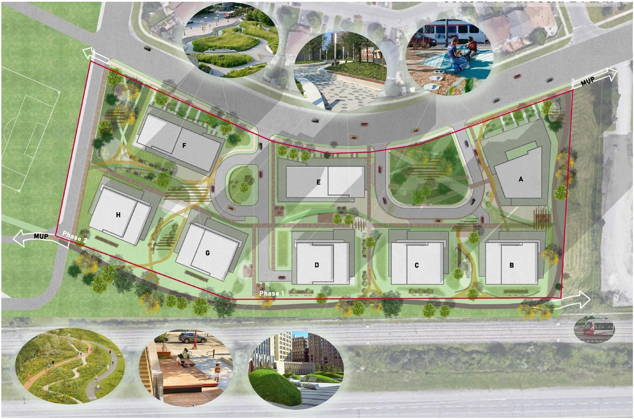 Construction site plan for project from page 18 of the file '2023-11-24 - Design Brief - D02-02-23-0033'