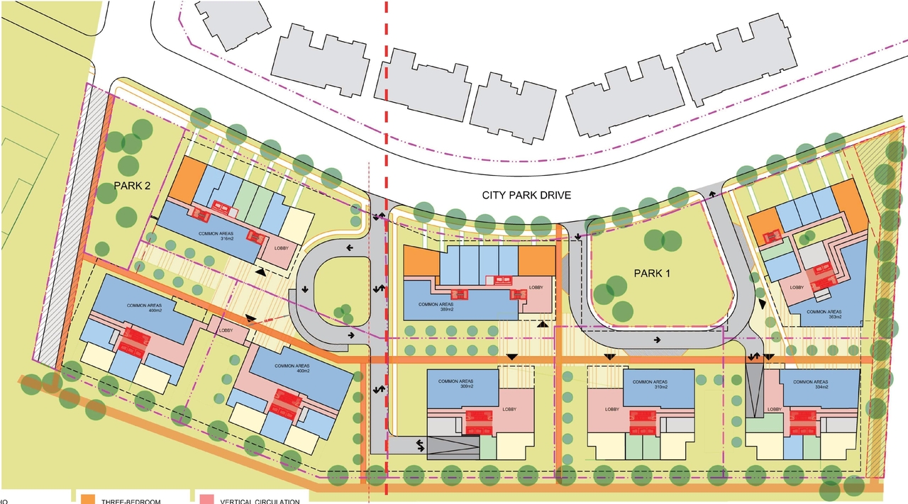 Construction site plan for project from page 31 of the file '2023-11-24 - Design Brief - D02-02-23-0033'