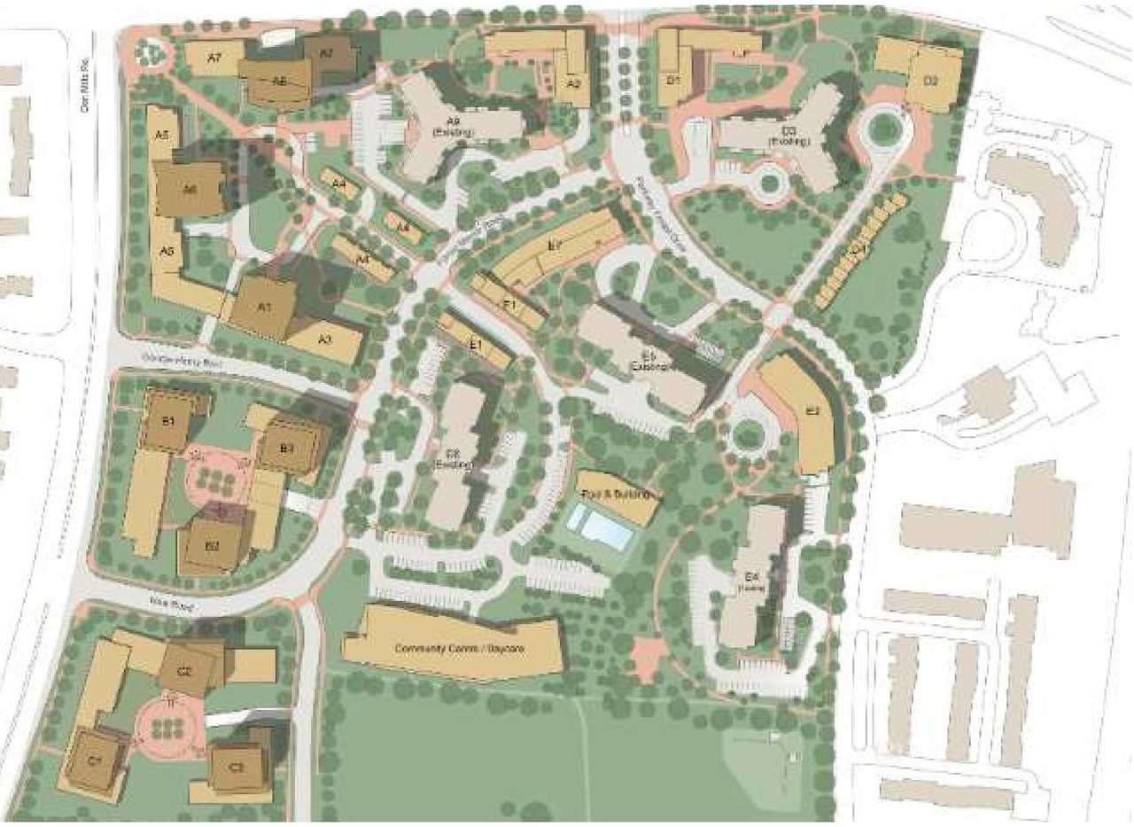 Construction site plan for project from page 43 of the file '2023-11-24 - Design Brief - D02-02-23-0033'