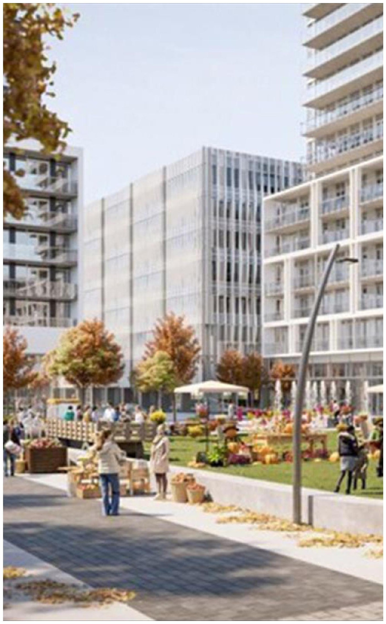 Rendering of building from page 44 of the file '2023-11-24 - Design Brief - D02-02-23-0033'