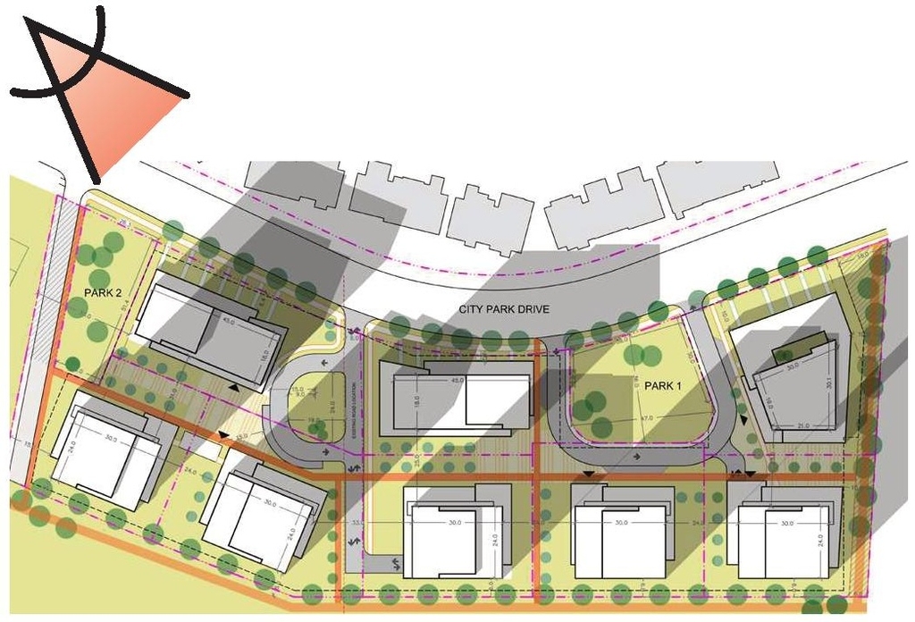 Construction site plan for project from page 47 of the file '2023-11-24 - Design Brief - D02-02-23-0033'
