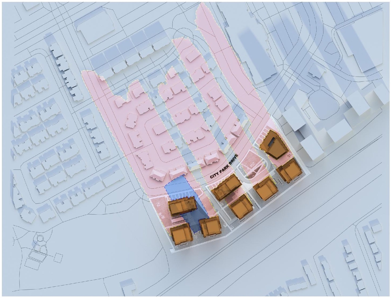 Construction site plan for project from page 51 of the file '2023-11-24 - Design Brief - D02-02-23-0033'