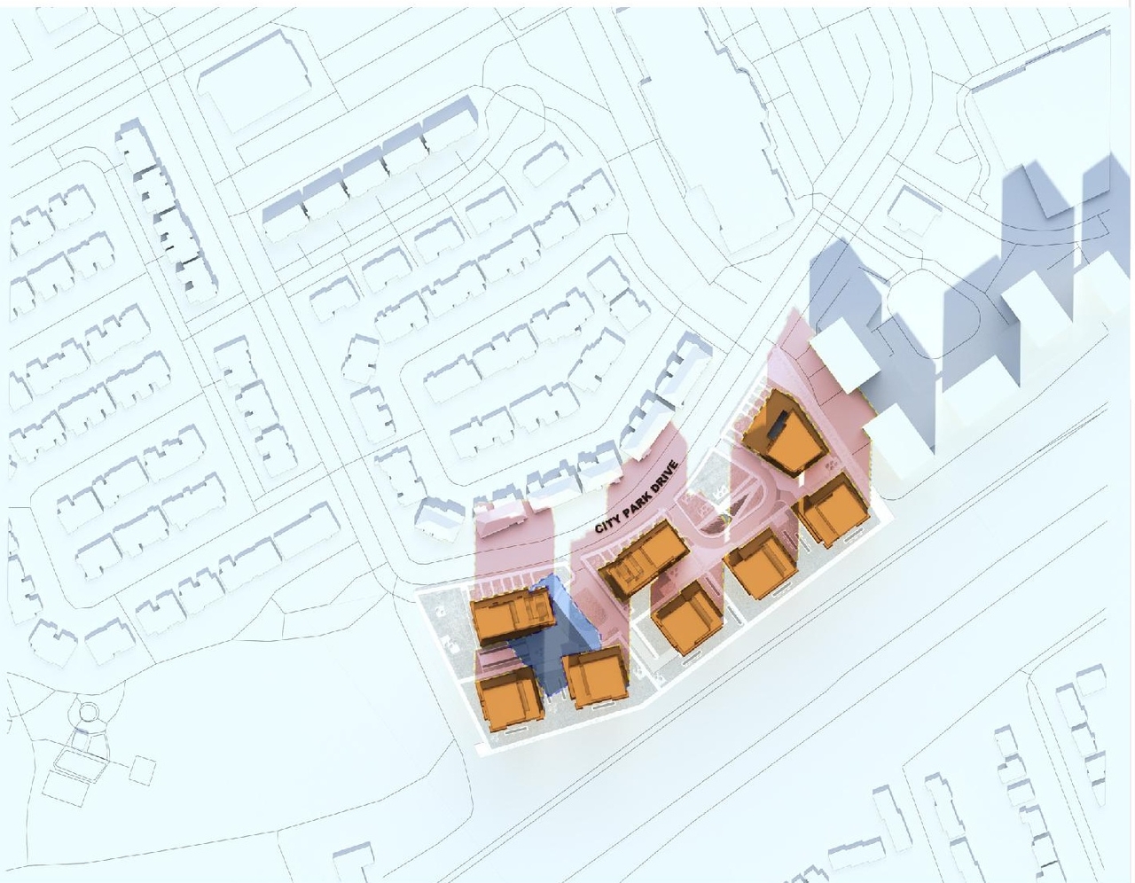 Construction site plan for project from page 56 of the file '2023-11-24 - Design Brief - D02-02-23-0033'