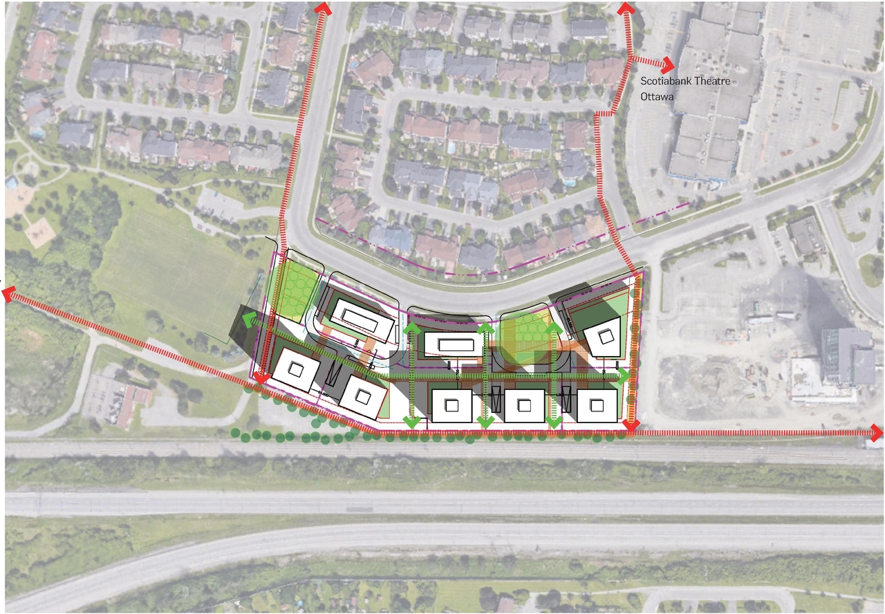 Construction site plan for project from page 15 of the file '2023-06-20 - City Park revised design brief - D02-02-23-0033'