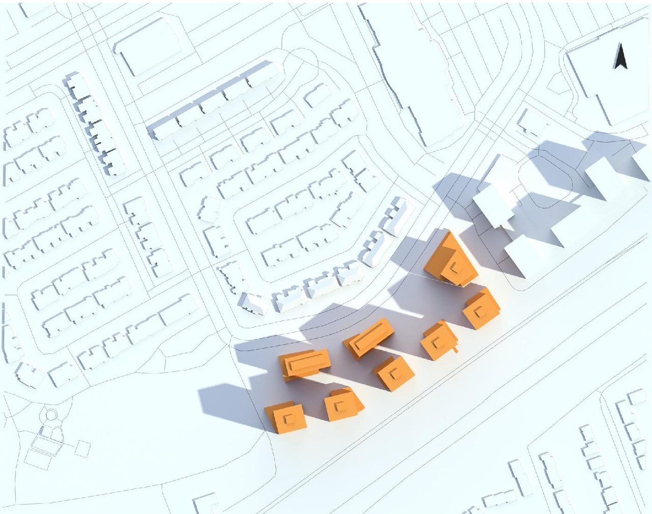 Construction site plan for project from page 35 of the file '2023-06-20 - City Park revised design brief - D02-02-23-0033'