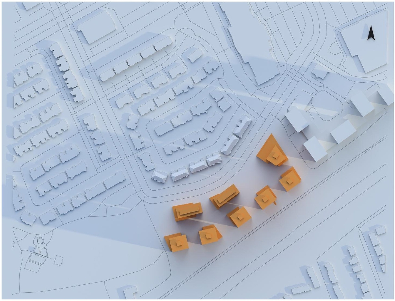 Construction site plan for project from page 38 of the file '2023-06-20 - City Park revised design brief - D02-02-23-0033'