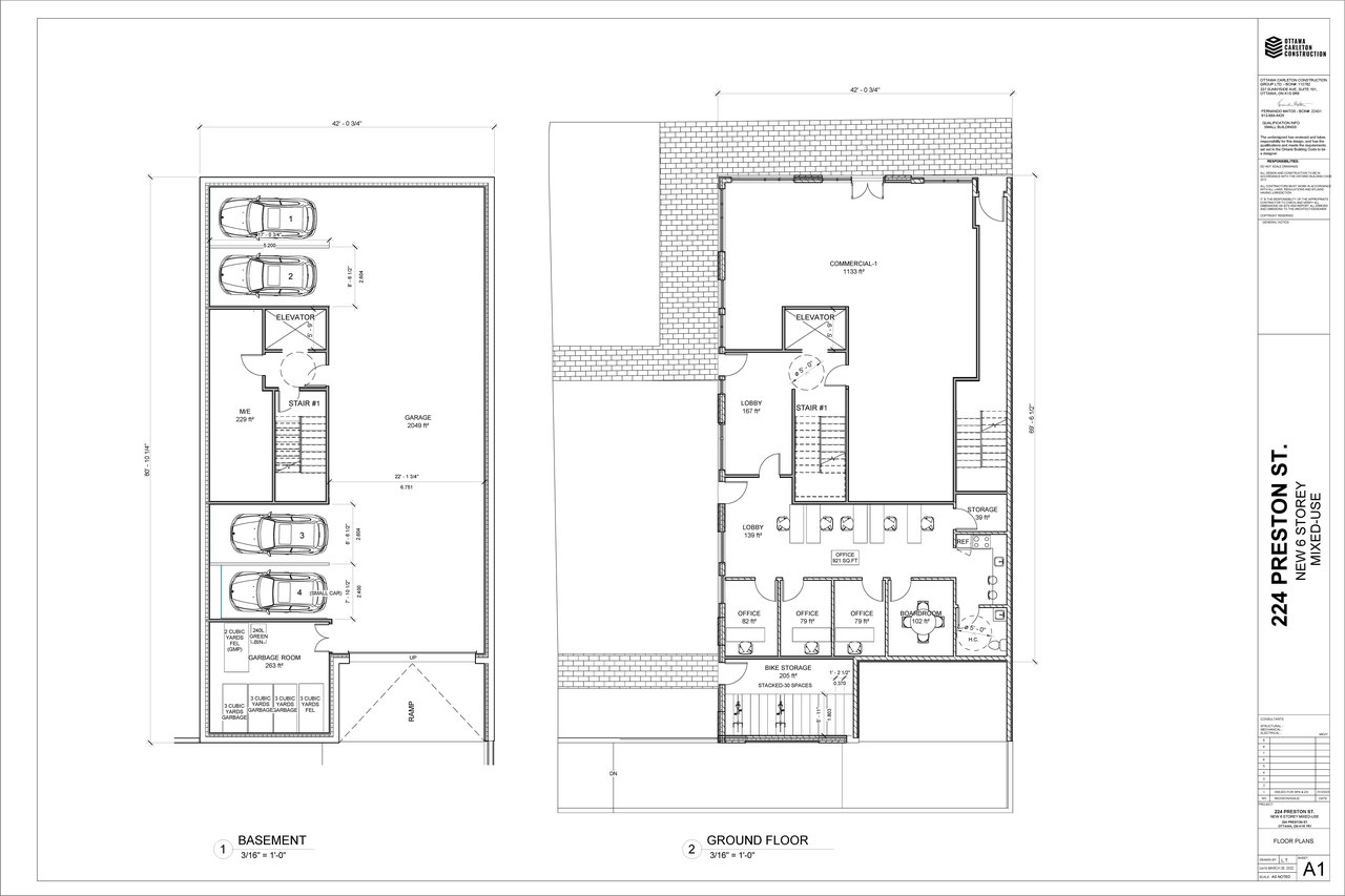 Floor plan for project from page 1 of the file '2023-05-17 - floor plans - D02-02-23-0040'