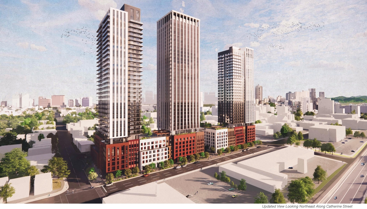 Rendering of building from page 19 of the file '2024-03-21 - Design Brief - D02-02-23-0042'