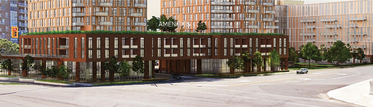 Rendering of building from page 22 of the file '2025-10-03 - Design Brief - D02-02-23-0046'