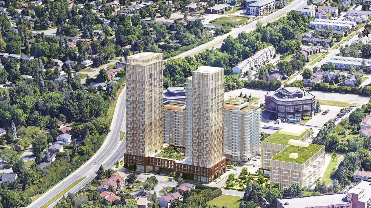 Rendering of building from page 57 of the file '2025-10-03 - Design Brief - D02-02-23-0046'