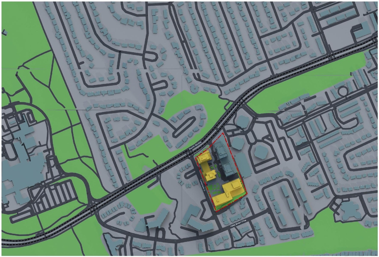 Construction site plan for project from page 74 of the file '2025-10-03 - Design Brief - D02-02-23-0046'