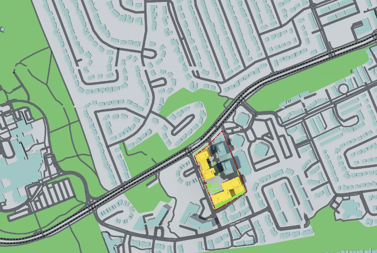 Construction site plan for project from page 77 of the file '2025-10-03 - Design Brief - D02-02-23-0046'