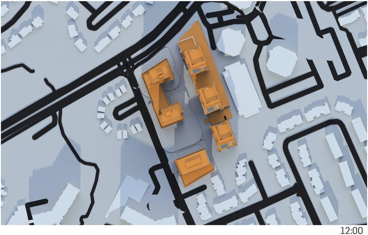 Construction site plan for project from page 68 of the file '2023-06-12 - Urban Design Brief - D02-02-23-0046'