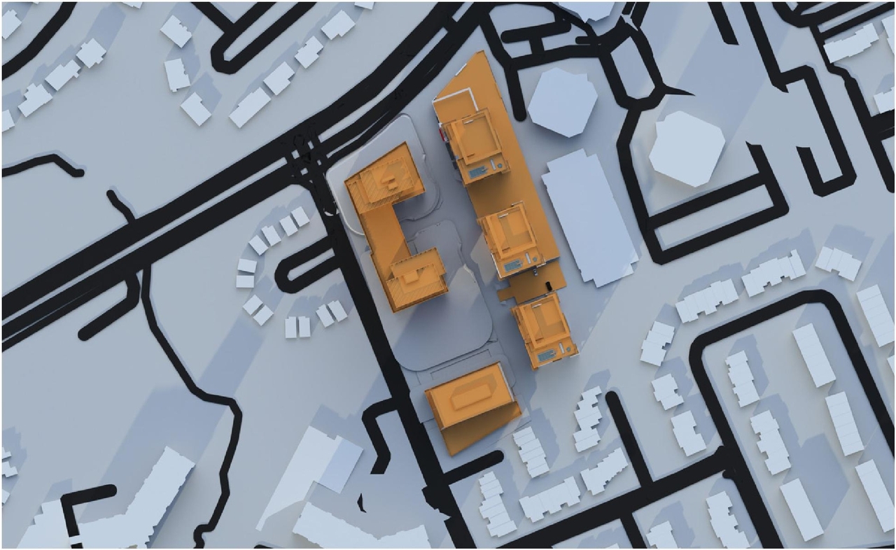Construction site plan for project from page 69 of the file '2023-06-12 - Urban Design Brief - D02-02-23-0046'