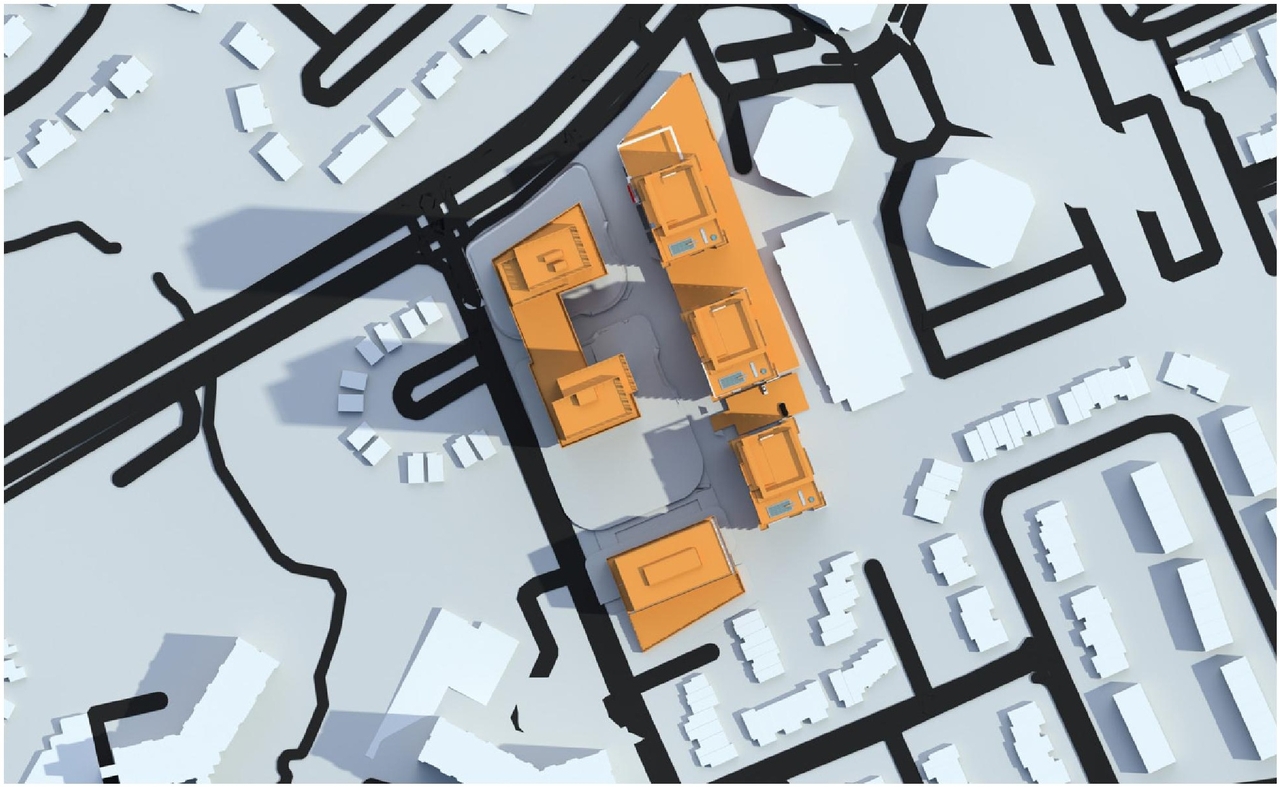 Construction site plan for project from page 70 of the file '2023-06-12 - Urban Design Brief - D02-02-23-0046'