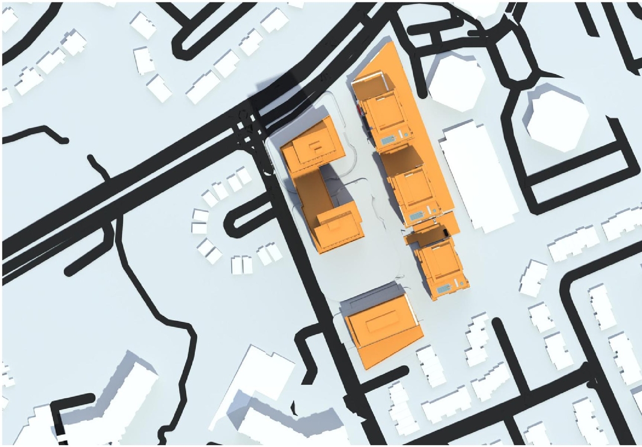 Construction site plan for project from page 71 of the file '2023-06-12 - Urban Design Brief - D02-02-23-0046'