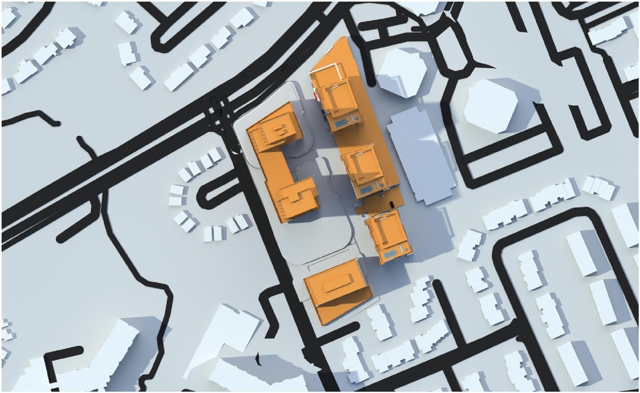 Construction site plan for project from page 72 of the file '2023-06-12 - Urban Design Brief - D02-02-23-0046'