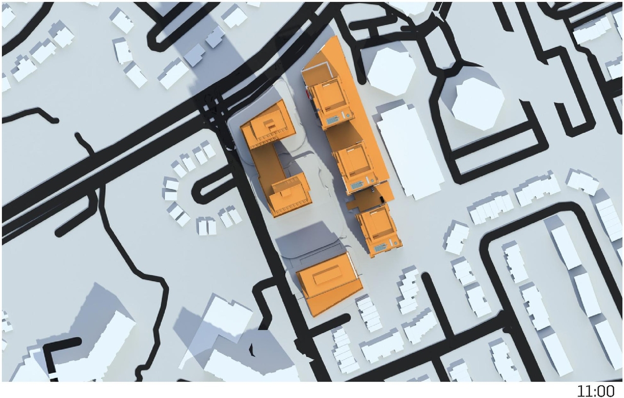 Construction site plan for project from page 74 of the file '2023-06-12 - Urban Design Brief - D02-02-23-0046'