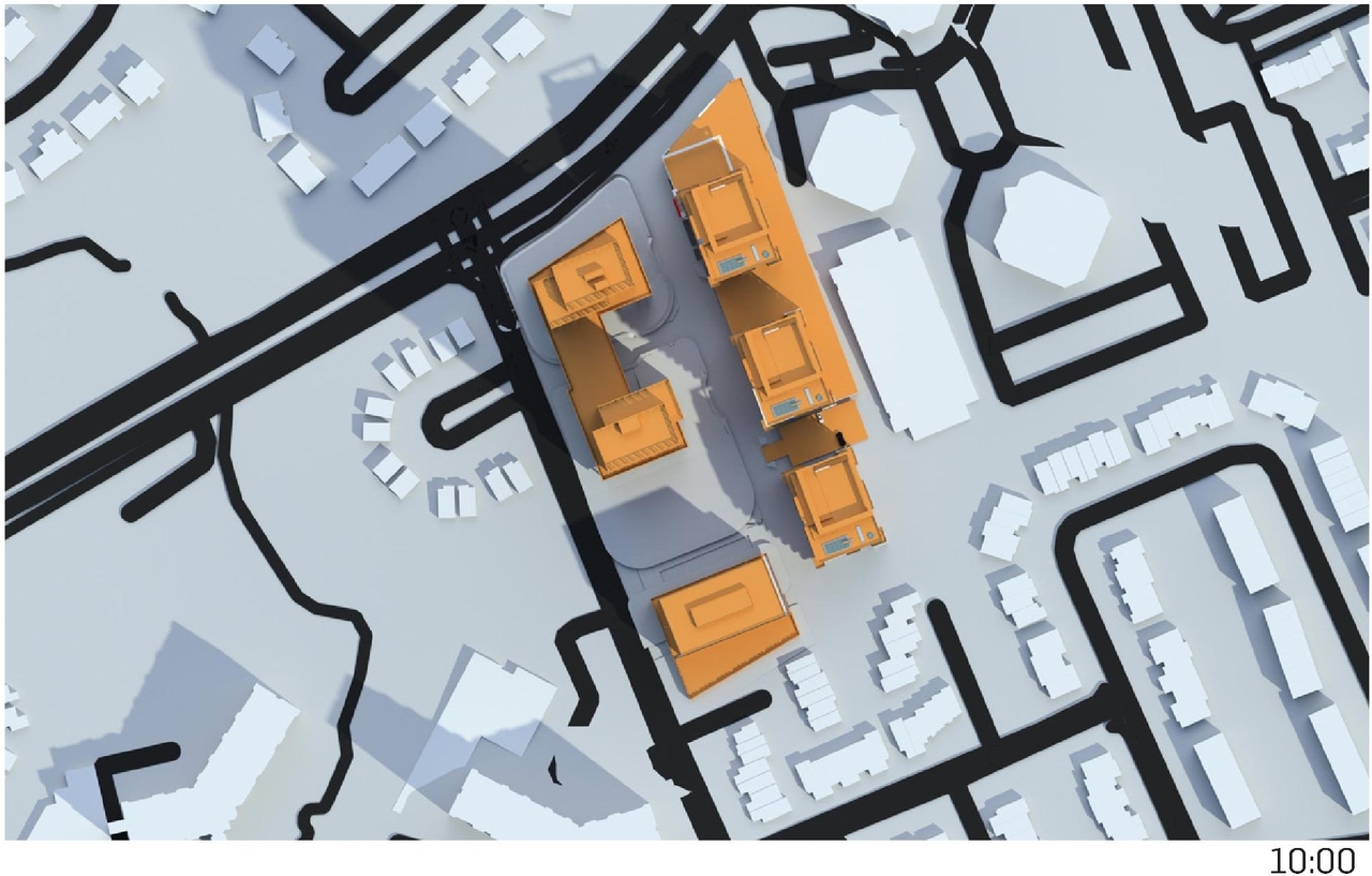 Construction site plan for project from page 74 of the file '2023-06-12 - Urban Design Brief - D02-02-23-0046'