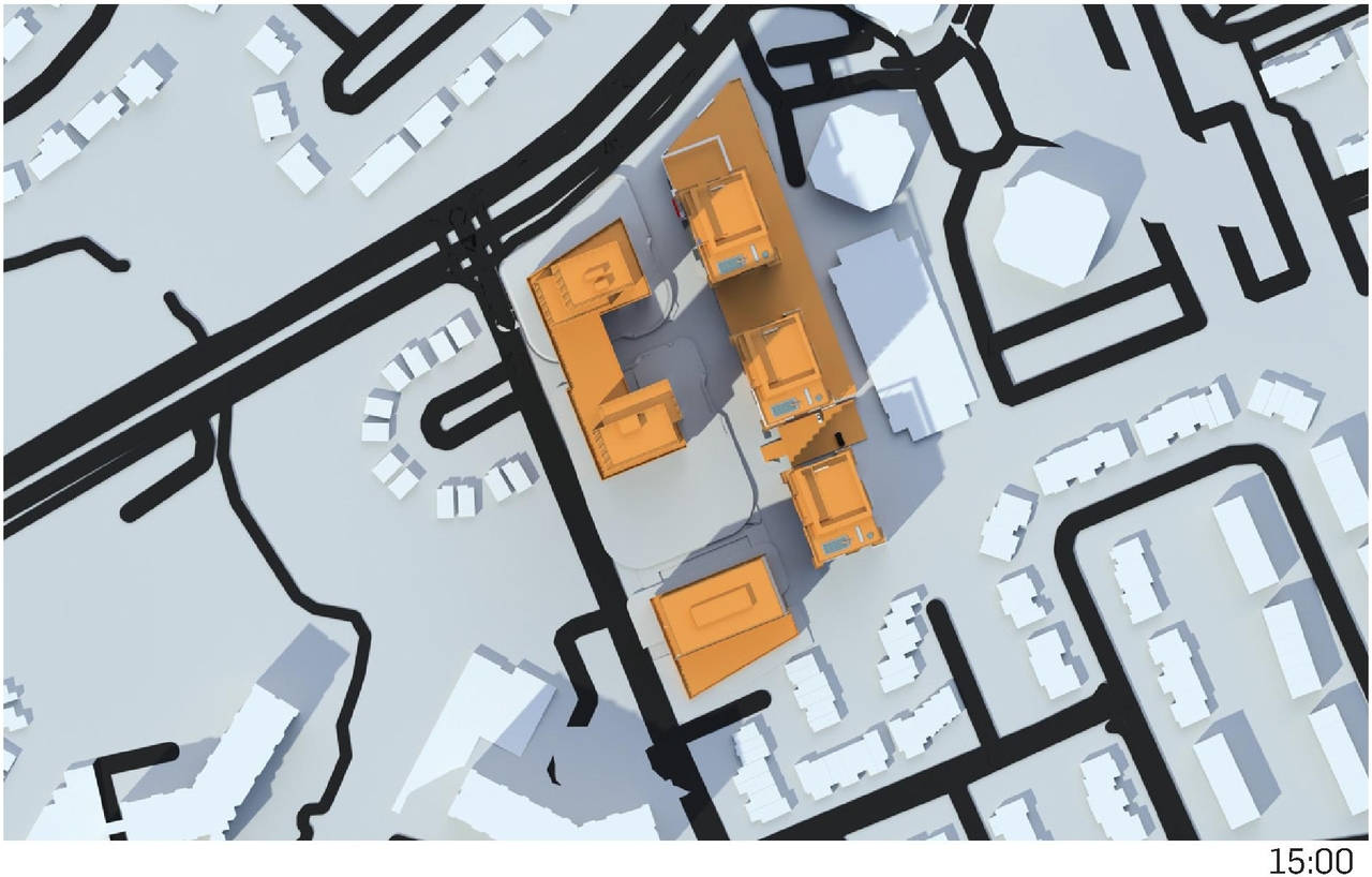 Construction site plan for project from page 75 of the file '2023-06-12 - Urban Design Brief - D02-02-23-0046'