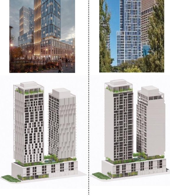 Rendering of building from page 2 of the file '2024-10-25 - Design Brief - D02-02-23-0051'