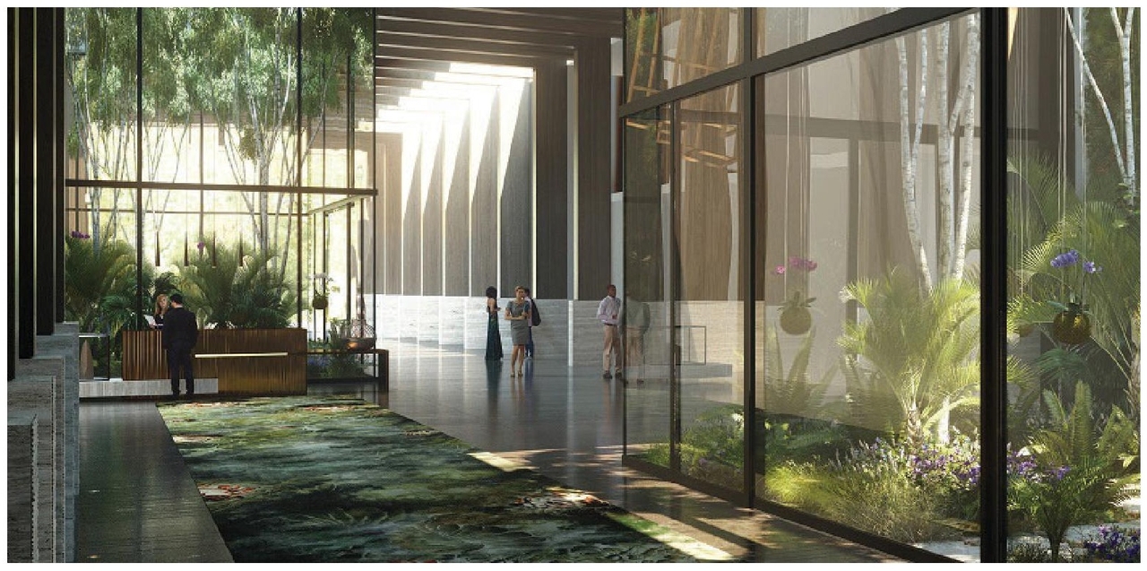 Rendering of building from page 3 of the file '2024-10-25 - Design Brief - D02-02-23-0051'