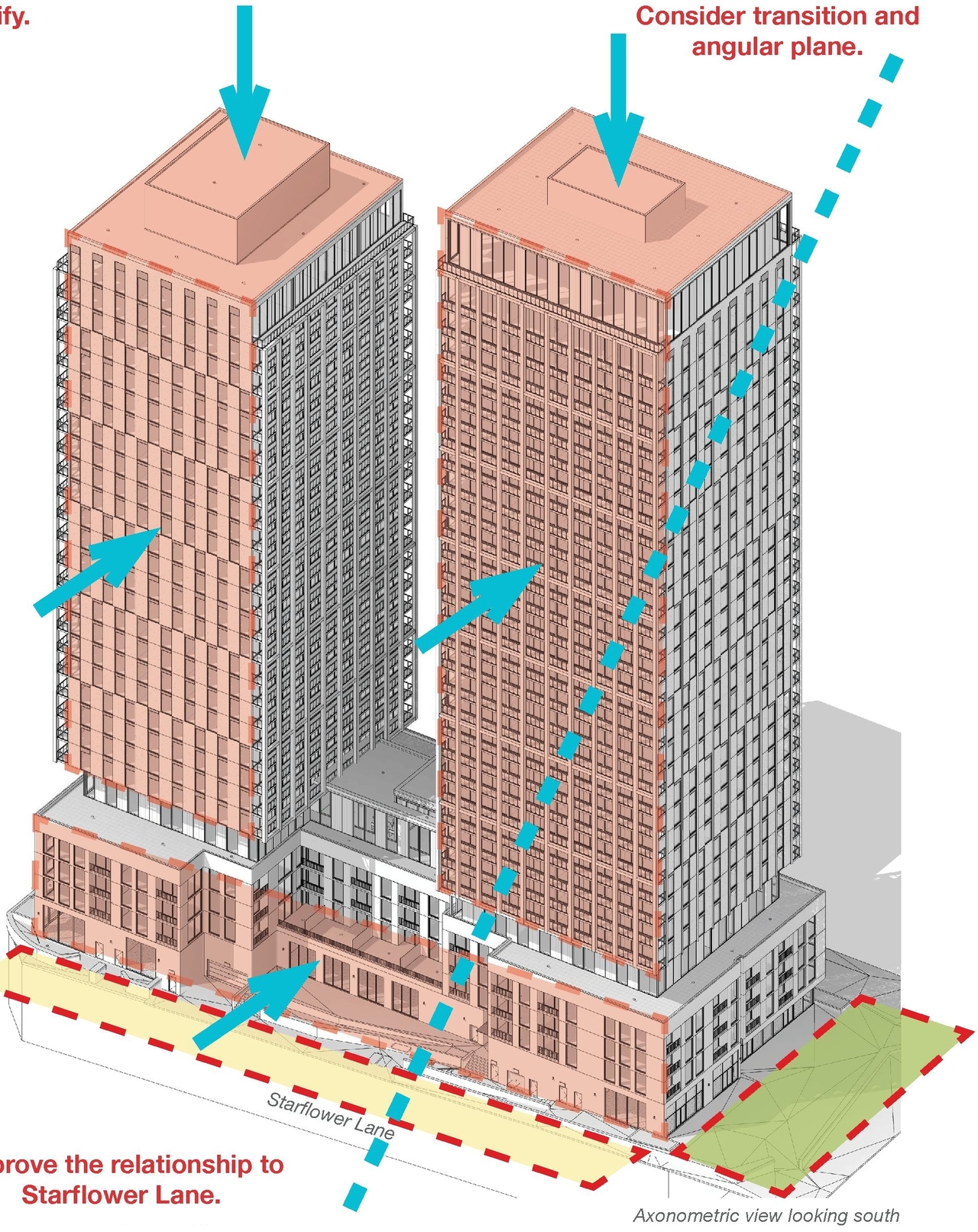Rendering of building from page 12 of the file '2024-10-25 - Design Brief - D02-02-23-0051'