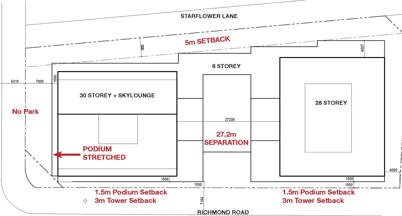 Construction site plan for project from page 14 of the file '2024-10-25 - Design Brief - D02-02-23-0051'