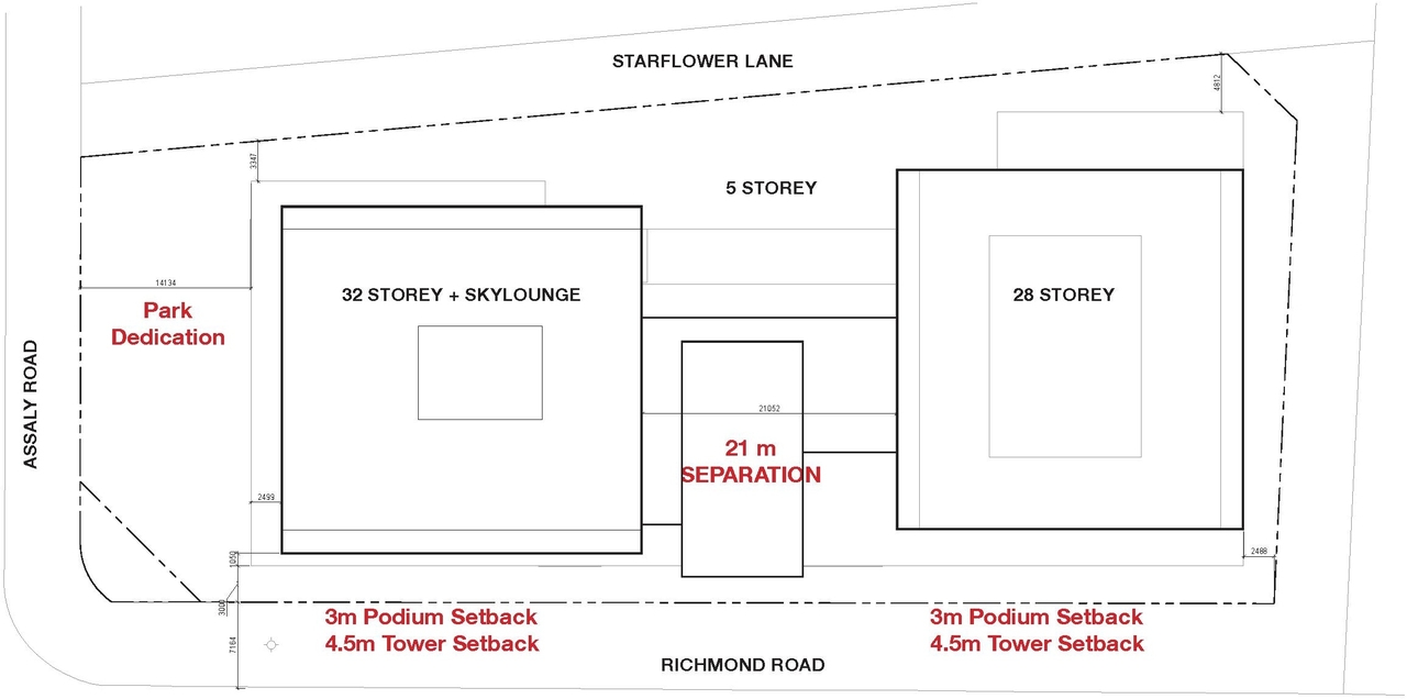 Construction site plan for project from page 14 of the file '2024-10-25 - Design Brief - D02-02-23-0051'