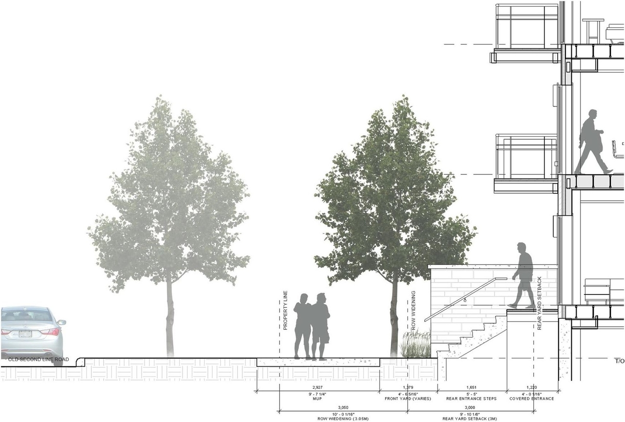 Rendering of building from page 4 of the file '2022-06-14 - Design Brief - D02-02-23-0055'