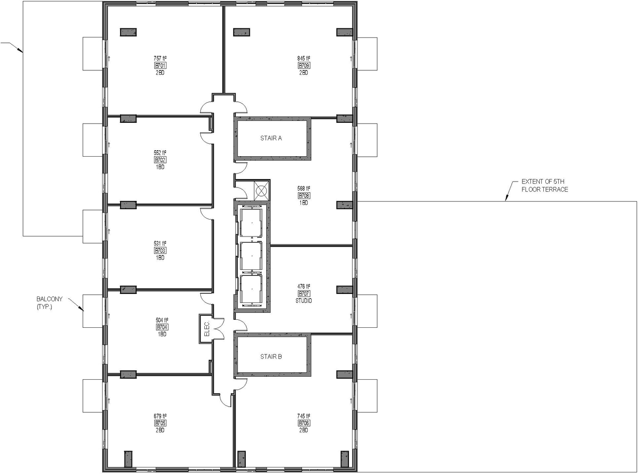 Floor plan for project from page 24 of the file '2024-07-23 - UDRP Design Brief - D02-02-23-0056'