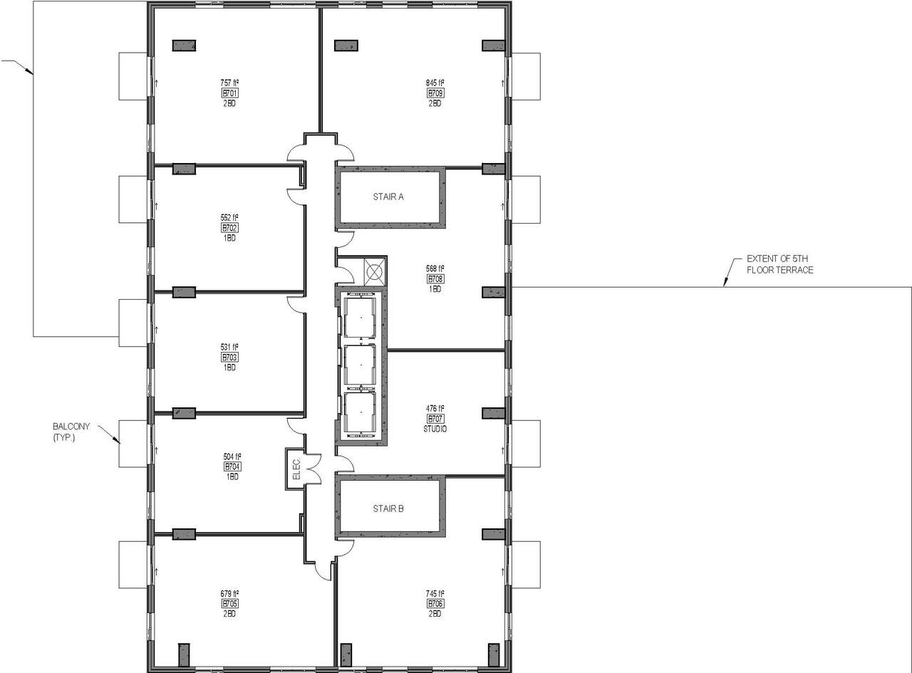 Floor plan for project from page 24 of the file '2024-07-23 - UDRP Design Brief - D02-02-23-0056'