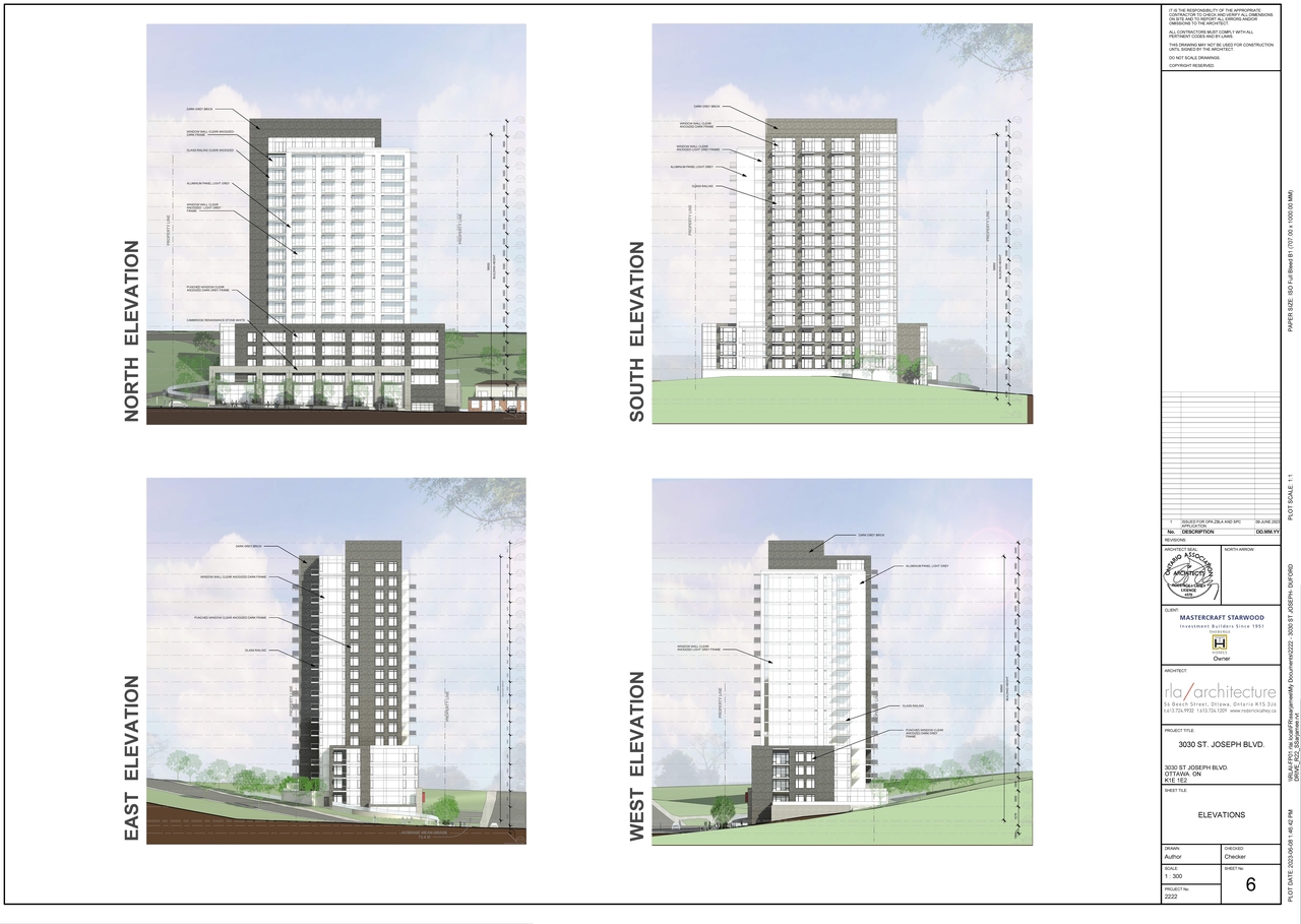 Rendering of building from page 6 of the file '2023-06-16 - Context, Site, Floor, Elevation, Sections, 3D Views, Sunshade,Plans - D02-02-23-0057'