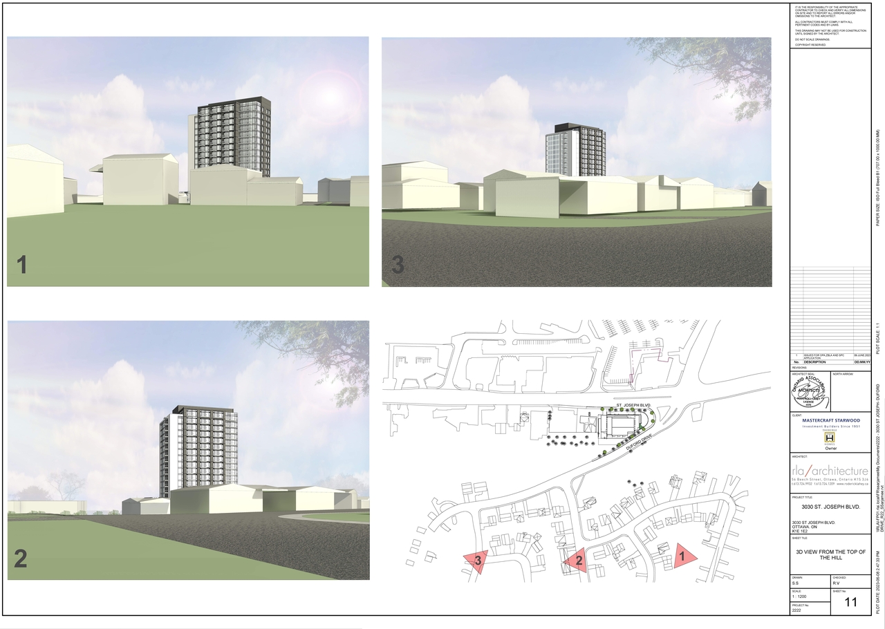 Rendering of building from page 11 of the file '2023-06-16 - Context, Site, Floor, Elevation, Sections, 3D Views, Sunshade,Plans - D02-02-23-0057'