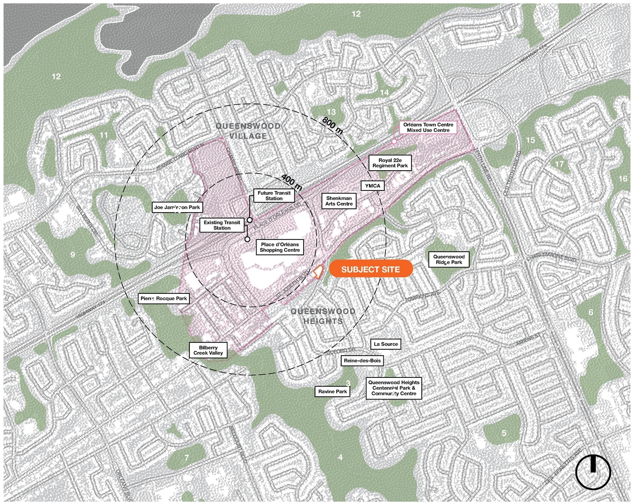 Construction site plan for project from page 5 of the file '2024-03-19 - Urban Design Review Panel Slide Deck - D02-02-23-0057'