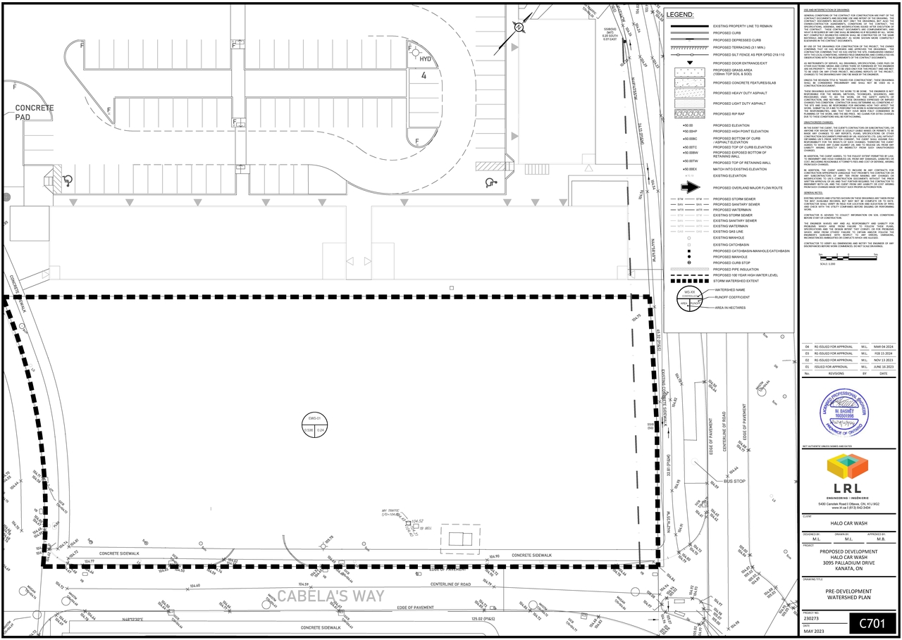 Construction site plan for project from page 9 of the file '2024-03-12 - Design Drawing Package -D02-02-23-0058'