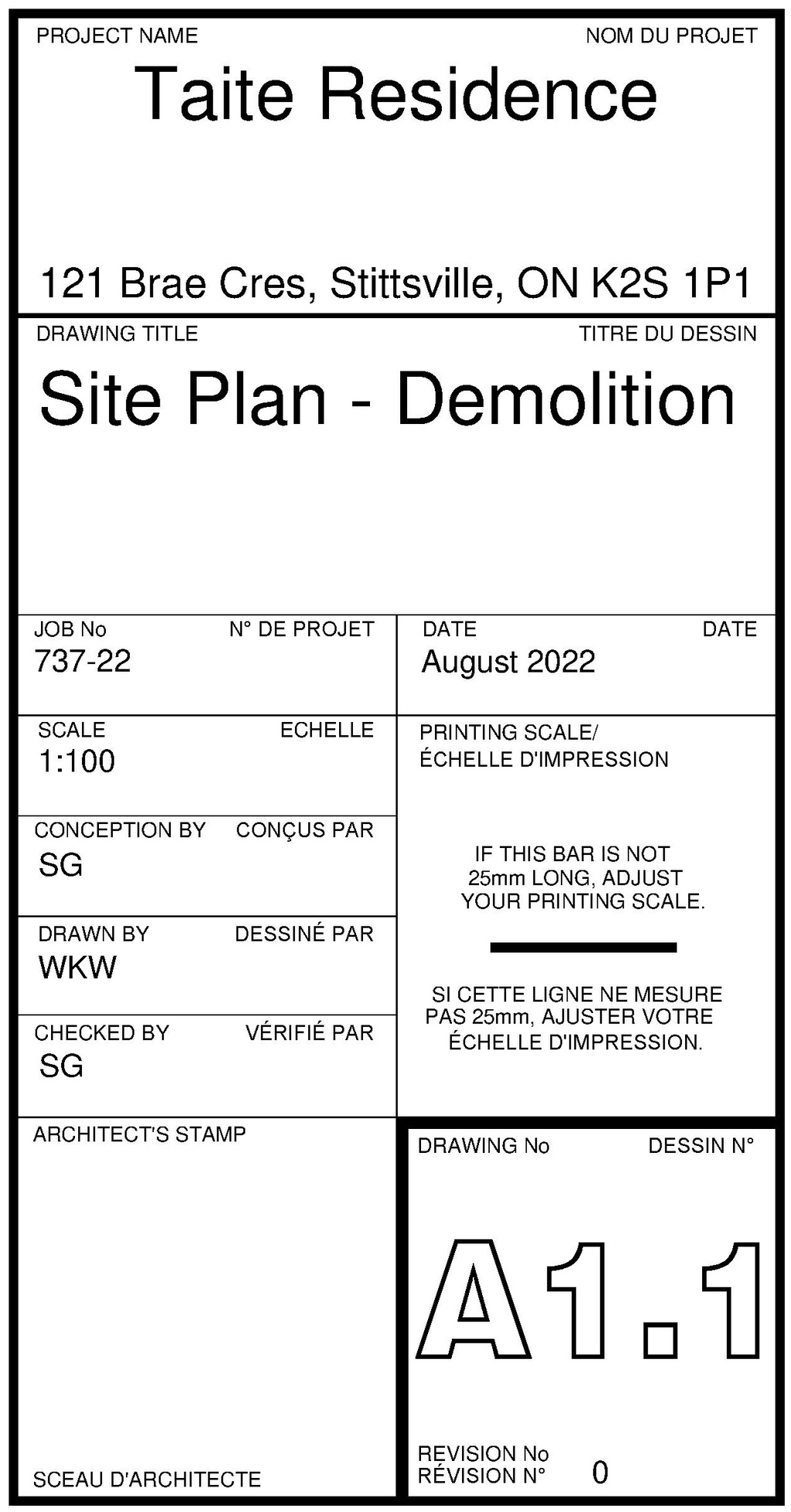 Construction site plan for project from page 2 of the file '2023-06-28 - Architectural Plans and Renders - D02-02-23-0060'
